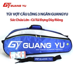 Túi Đựng Vợt Cầu Lông Tennis GUANG YU Loại 3 Ngăn Cao Cấp 1 Quai Sách 1 Quai Đeo Chống Nước Mưa. MÃ SP GY05