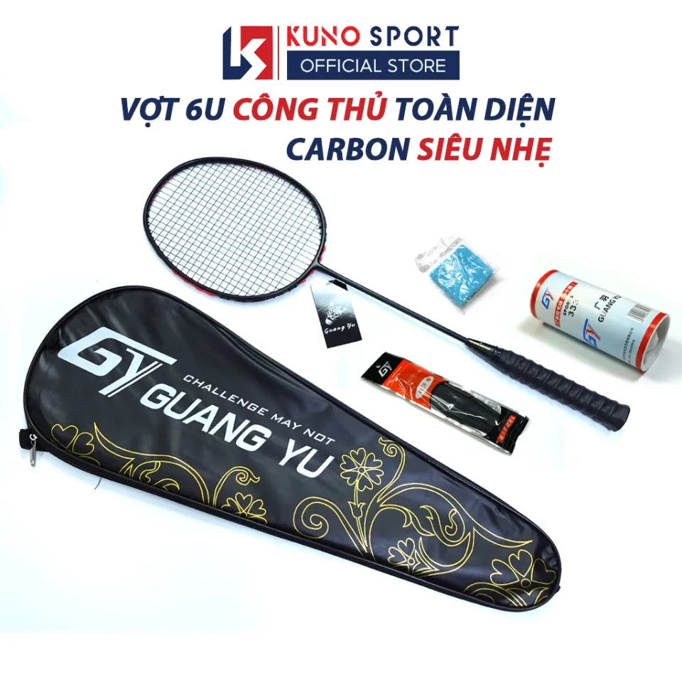 Vợt Cầu Lông Chính Hãng GUANG YU 6U Siêu Nhẹ 72G Khung Carbon Cao Cấp Công  Thủ Toàn Diện Lưới Căng Sẵn 9,5KG - V09 | Lazada.vn