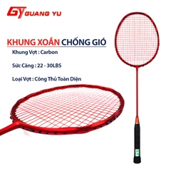 Vợt Cầu Lông 5U Guang Yu Challenger Khung Xoắn Full Carbon Trọng Lượng 75G Lưới Đan Sẵn 9KG. MÃ SP V06