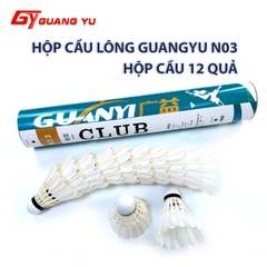 Hộp Cầu Lông Chính Hãng GUANGYU Chơi Luyện Tập, Ống Cầu Lông 12 Qủa Đánh Phong Chào. MÃ SP N03