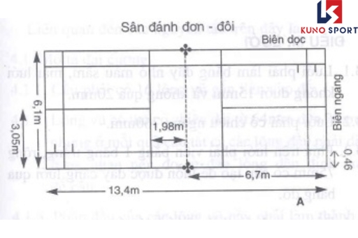 Sân đánh đơn - đôi