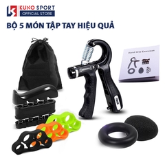 Bộ Dụng Cụ Tập Tay 5 Món KUNO SPORT Luyện Tập Tay Hỗ Trợ Tập Cơ Tay, Cẳng Tay, Cánh Tay Cao Cấp