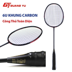 Vợt Cầu Lông Guangyu 6U Khung Carbon Siêu Nhẹ Thân Dẻo Trợ Lực Đánh, Vợt Công Thủ Toàn Diện. MÃ SP  V09