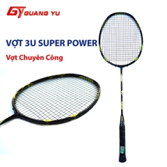 Vợt Cầu Lông Guang Yu 3U SUPER POWER Chuyên Tấn Công Khung Vợt Full Carbon Lưới Căng Sẵn 10KG. MÃ SP KN02